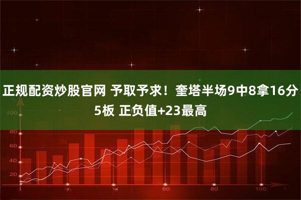 正规配资炒股官网 予取予求！奎塔半场9中8拿16分5板 正负值+23最高